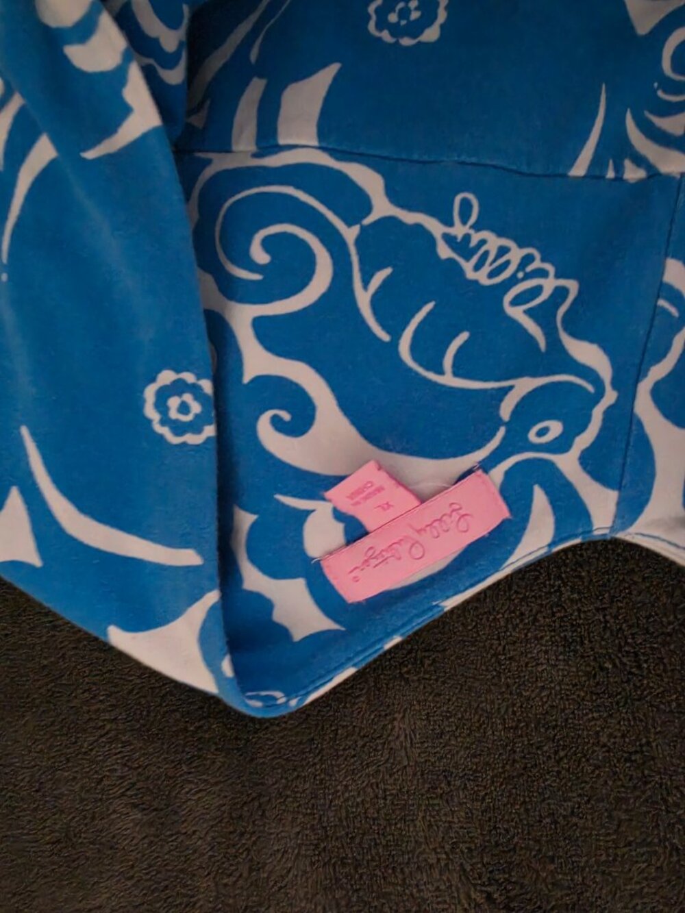 Lilly Pulitzer Blue seashell dress size XL - Picture 5 of 6